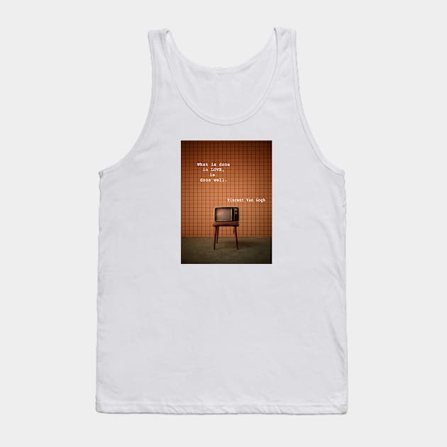 Vintage photograph with love quote Tank Top by thecolddots